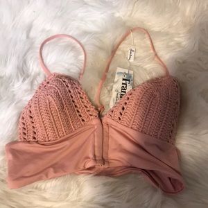 Brand new Frankie’s bikinis-Ayla top vintage rose